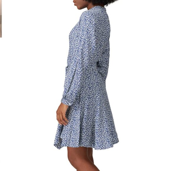 Derek Lam 10 Crosby Blue Printed Dress size 10 - Picture 2 of 7